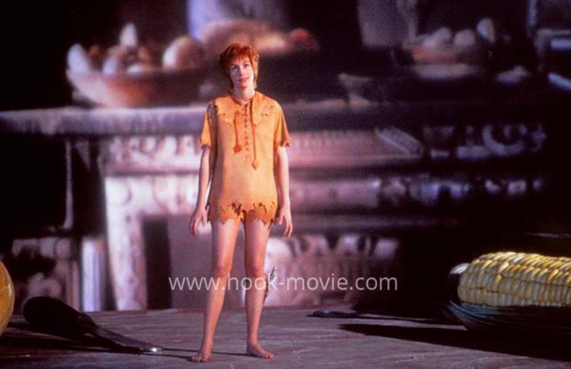 Tinker Bell is trying to convince Peter that he's not dreaming.