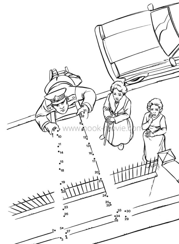 The police officer climbs the ladder to check the roof.