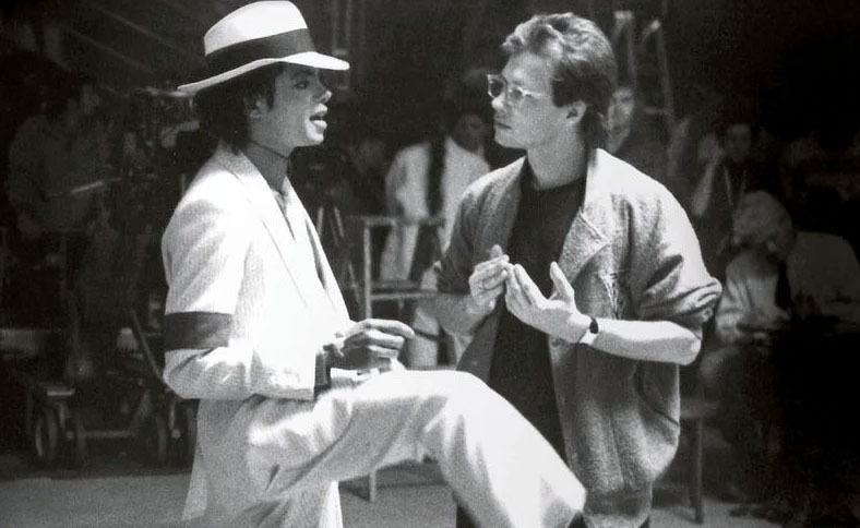 Michael Jackson and Vincent Paterson