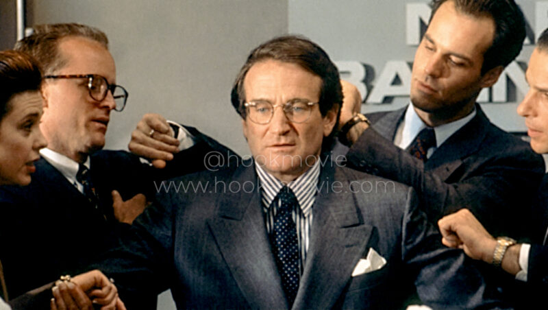 Peter realizes that he is late.