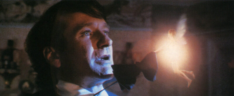 Tinker Bell tries to take Peter to Neverland.