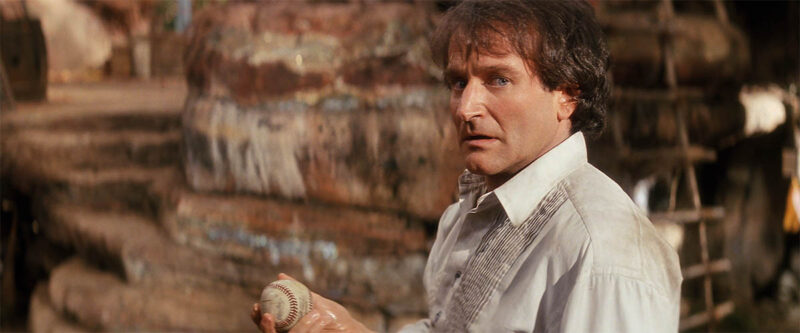 Peter, after seeing his shadow move, looks to the audience.  &ldquo;Am I dreaming, or did you just see that too?&rdquo;