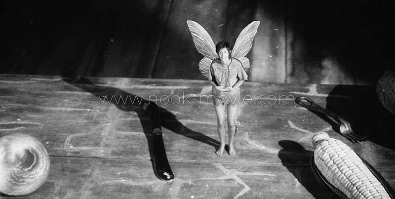 Shot from Peter&rsquo;s point of view before Tinker Bell cuts his hand, as it was intended to appear in the film.