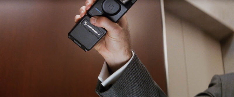 Motorola appearing in the foreground on Peter&rsquo;s side.