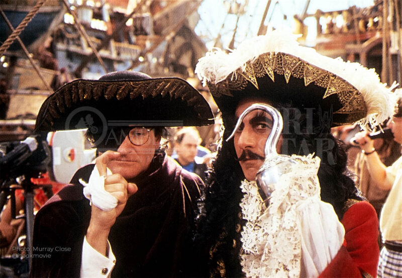 The crew reflected in the hook.